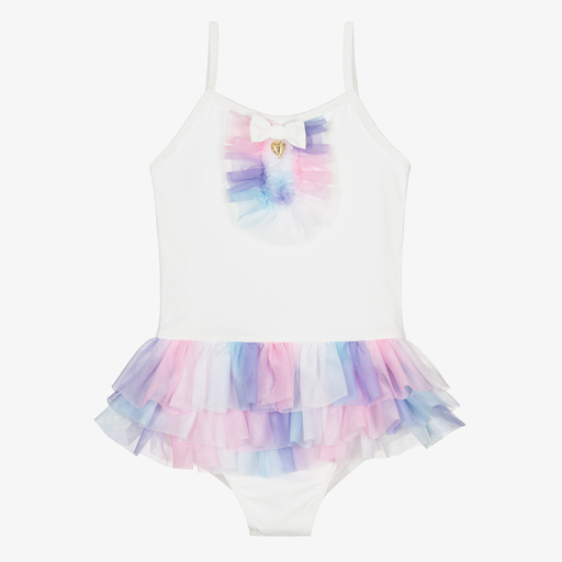 Angel's Face-Teen White Swimsuit (UPF 50+) | Childrensalon Outlet