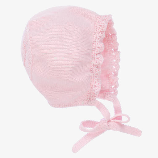 Artesanía Granlei-Розовый вязаный чепчик для малышек | Childrensalon Outlet