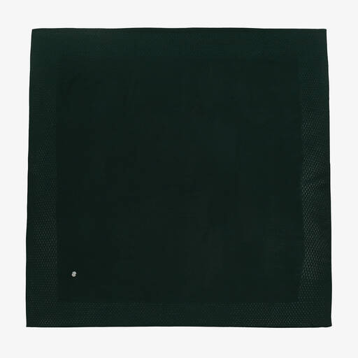 Artesanía Granlei-Dark Green Knitted Blanket (104cm) | Childrensalon Outlet