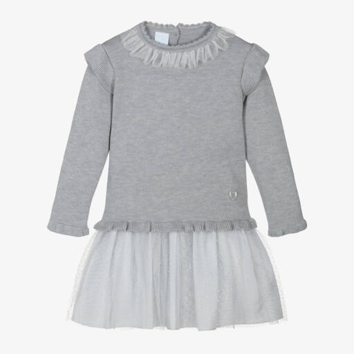 Artesanía Granlei-Girls Grey Sparkly Skirt Ensemble | Childrensalon Outlet