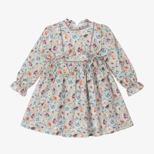 Artesanía Granlei-Girls Pastel Floral Cotton Dress | Childrensalon Outlet