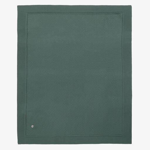 Artesanía Granlei-Зеленое трикотажное одеяло (85см) | Childrensalon Outlet