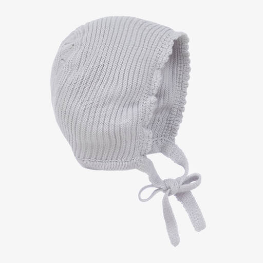 Artesanía Granlei-Bonnet gris en maille Bébé | Childrensalon Outlet