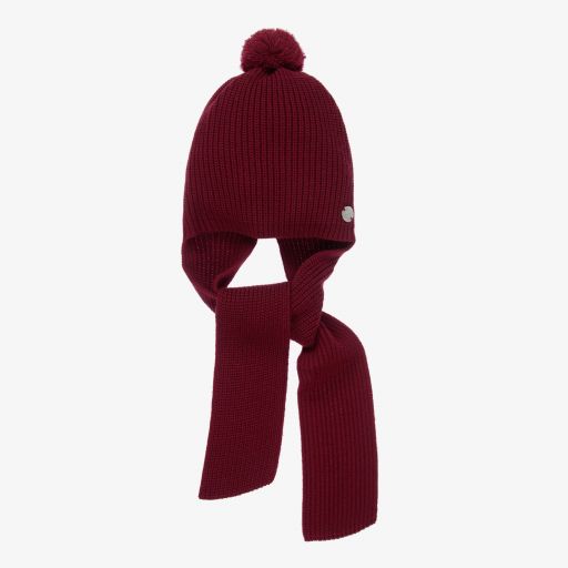 Artesanía Granlei-Chapeau et écharpe attachée rouges | Childrensalon Outlet