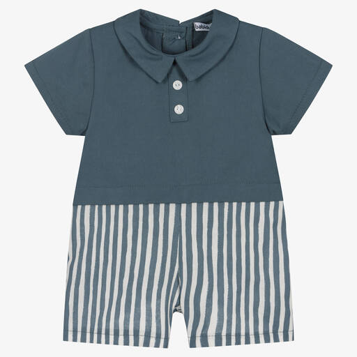 Babidu-Синий хлопковый песочник в полоску | Childrensalon Outlet