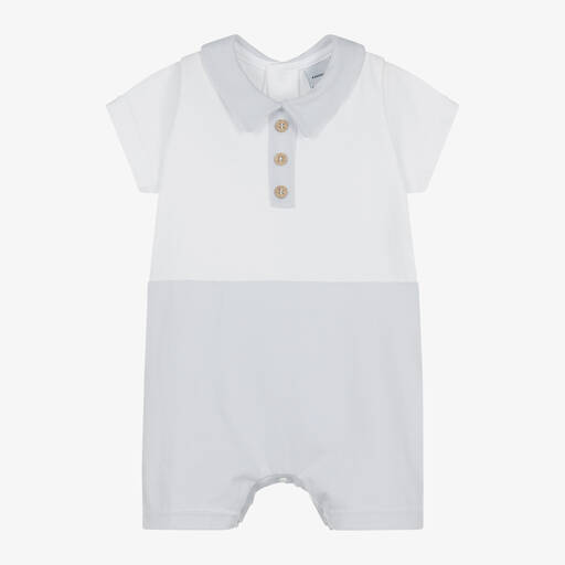 Babidu-تبّان قطن لون رمادي وأبيض للمواليد | Childrensalon Outlet