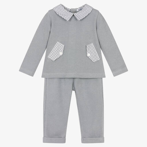 Babidu-Ensemble pantalon gris bébé | Childrensalon Outlet