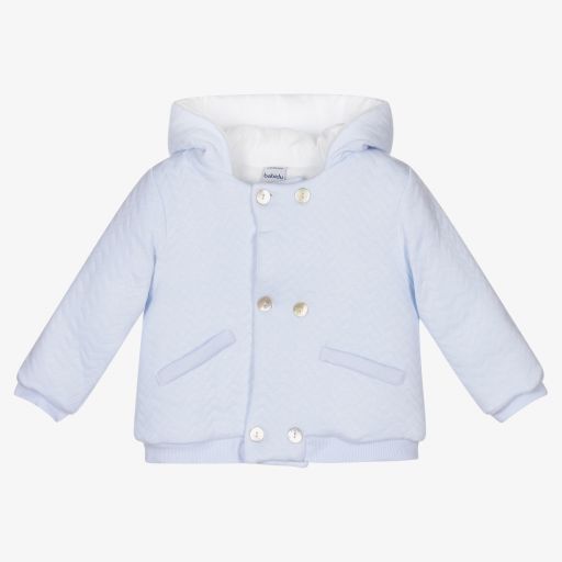 Babidu-Boys Blue Cotton Jacket | Childrensalon Outlet