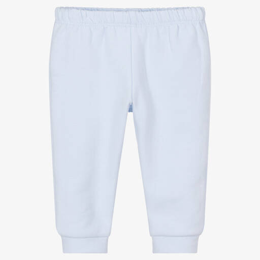 Babidu-Boys Blue Cotton Joggers | Childrensalon Outlet