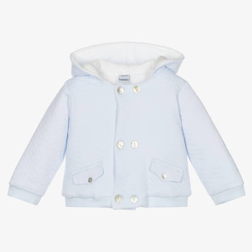 Babidu-Manteau poussette bleu rembourré | Childrensalon Outlet