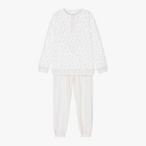 Babidu-Boys Creamy Stripe Cotton Sleepwear | Childrensalon Outlet