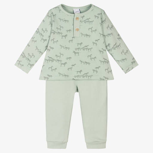 Babidu-Зеленый топ и штанишки из джерси для мальчиков | Childrensalon Outlet