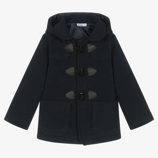 Babidu-Boys Navy Blue Duffle Coat | Childrensalon Outlet