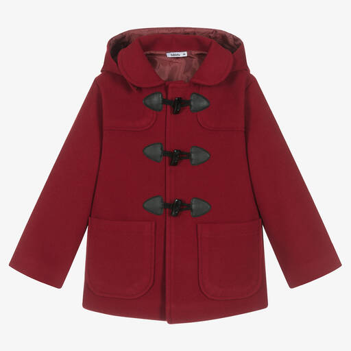 Babidu-Duffle-coat rouge garçon | Childrensalon Outlet