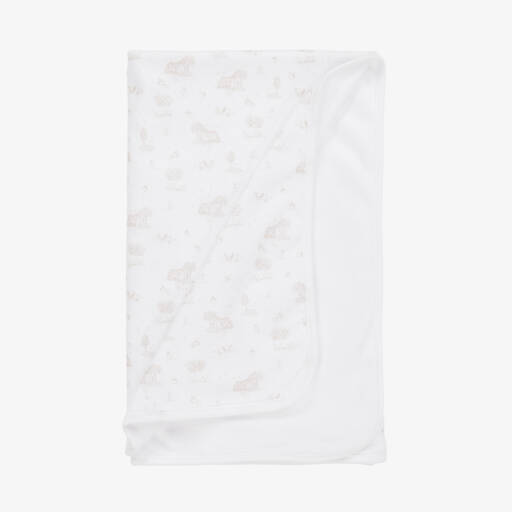 Babidu-Girls Beige Farmhouse Blanket | Childrensalon Outlet