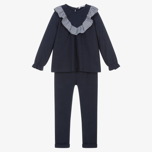 Babidu-Ensemble pantalon bleu fille | Childrensalon Outlet