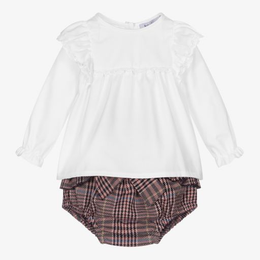 Babidu-Ensemble short à carreaux Fille | Childrensalon Outlet