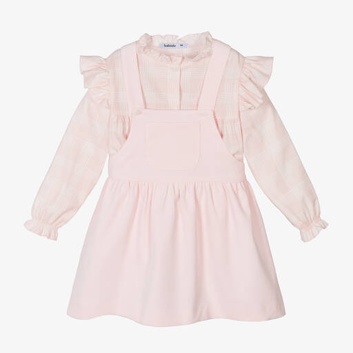 Babidu-Rosa Blusen & Cordkleid Set | Childrensalon Outlet