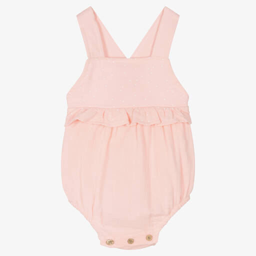 Babidu-Girls Pink Cotton Shortie | Childrensalon Outlet