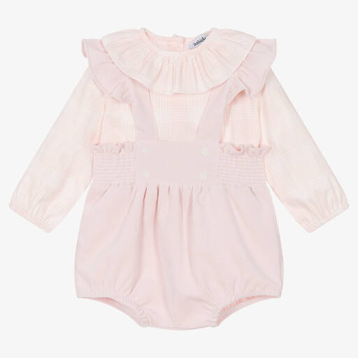 Babidu-Розовый топ и шорты из хлопка | Childrensalon Outlet
