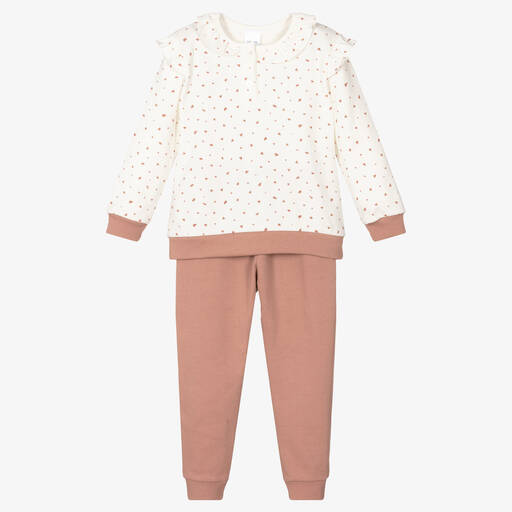 Babidu-Кремово-розовая пижама для девочек | Childrensalon Outlet