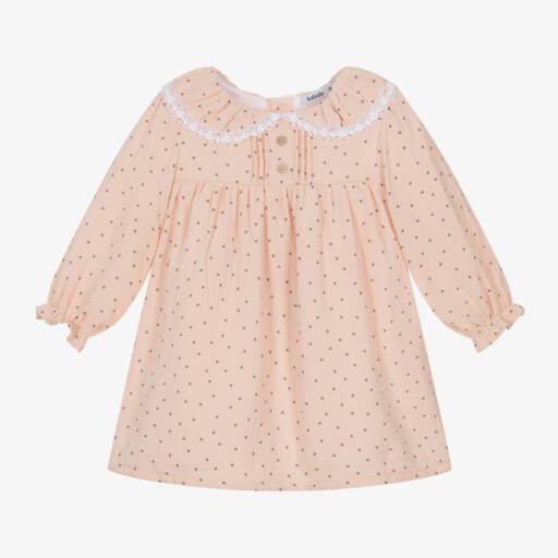 Babidu-Girls Pink Star Pattern Dress | Childrensalon Outlet