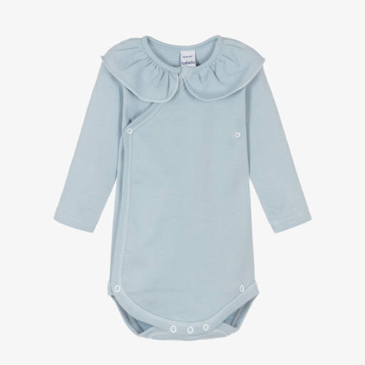 Babidu-بودي سوت قطن لون أزرق للمولودات | Childrensalon Outlet