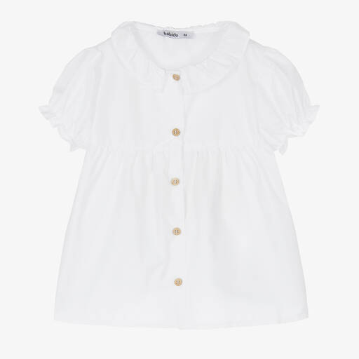 Babidu-Weiße Bluse aus Poly-Baumwolle (M) | Childrensalon Outlet