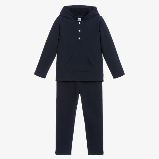 Babidu-Синий спортивный костюм из хлопка | Childrensalon Outlet