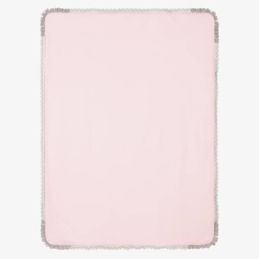 Babidu-Pink Cotton Blanket (89cm) | Childrensalon Outlet