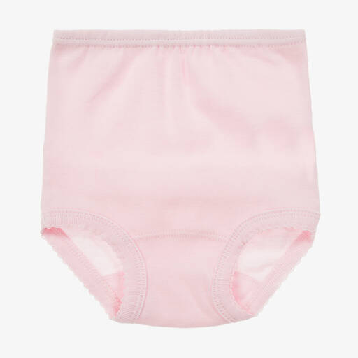 Babidu-Pink Cotton Frilly Pants | Childrensalon Outlet