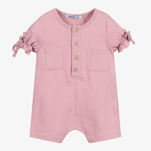 Babidu-Pink Cotton Shortie | Childrensalon Outlet