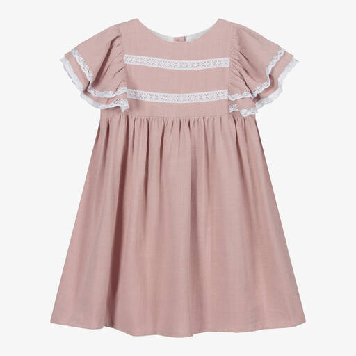 Babidu-Pink Organic Cotton Dress | Childrensalon Outlet