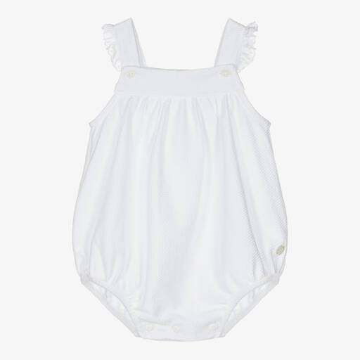 Babidu-White Cotton Baby Shortie | Childrensalon Outlet