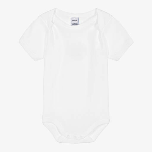 Babidu-White Cotton Bodyvest | Childrensalon Outlet