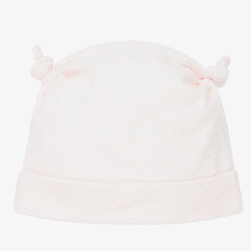 Emporio Armani-Baby Girls Pink Logo Hat | Childrensalon Outlet