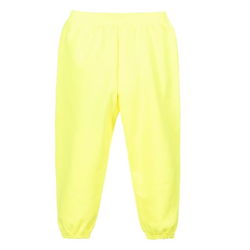 Balenciaga-Neon Yellow Logo Joggers | Childrensalon Outlet