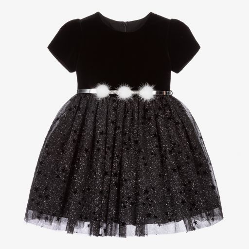 Balloon Chic-Robe noire avec jupe en tulle | Childrensalon Outlet