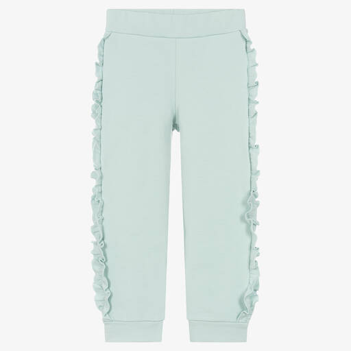 Balloon Chic-Girls Green Cotton Trousers | Childrensalon Outlet