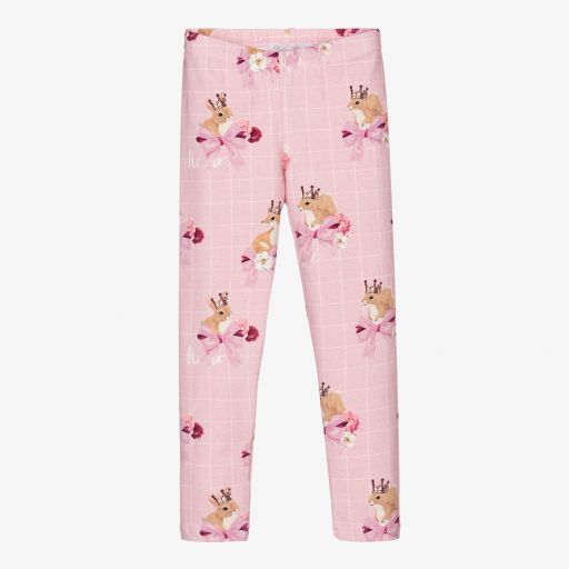 Balloon Chic-Розовые хлопковые легинсы для девочек | Childrensalon Outlet