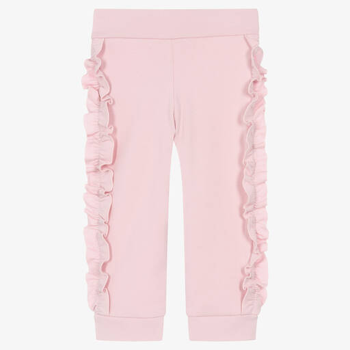 Balloon Chic-Girls Pink Cotton Trousers | Childrensalon Outlet