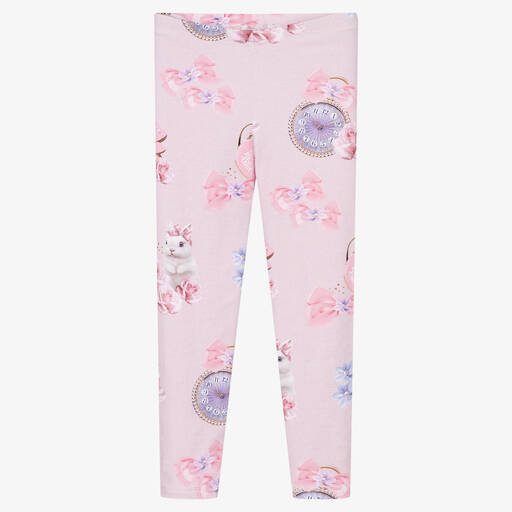 Balloon Chic-Розовые легинсы с розами для девочек | Childrensalon Outlet
