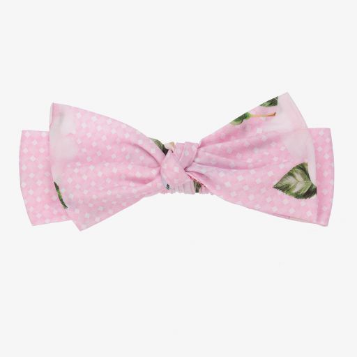 Balloon Chic-Pink Cotton Bow Headband | Childrensalon Outlet
