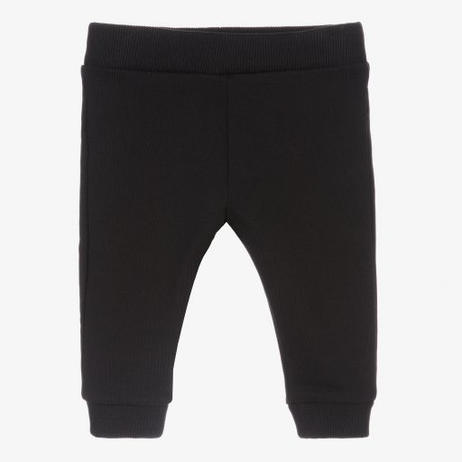 Balmain-Black Cotton Logo Joggers | Childrensalon Outlet