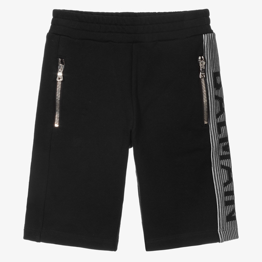 Balmain-Schwarze Baumwollshorts | Childrensalon Outlet