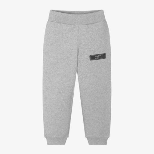 Balmain-Boys Grey Jersey Trousers | Childrensalon Outlet