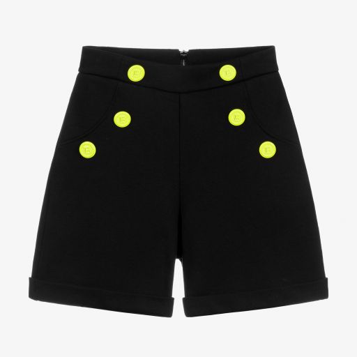 Balmain-Schwarze Teen Jersey-Shorts | Childrensalon Outlet