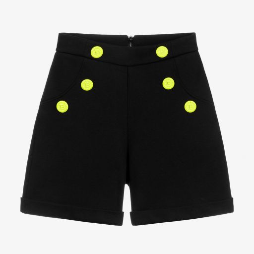 Balmain-Short noir en jersey Ado | Childrensalon Outlet