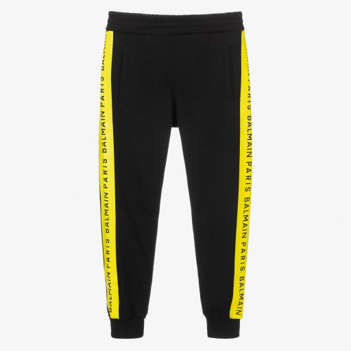 Balmain-Черные джоггеры для подростков | Childrensalon Outlet