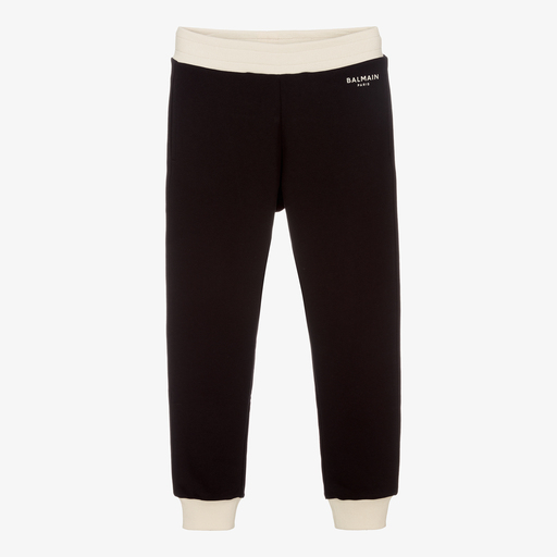 Balmain-Schwarze Teen Jogginghose | Childrensalon Outlet